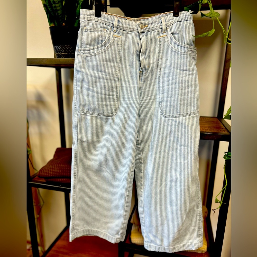 Free people striped denim